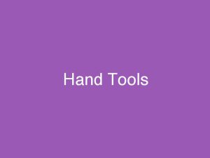 [EL] Hand Tools