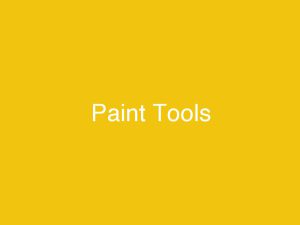 Paint Tools