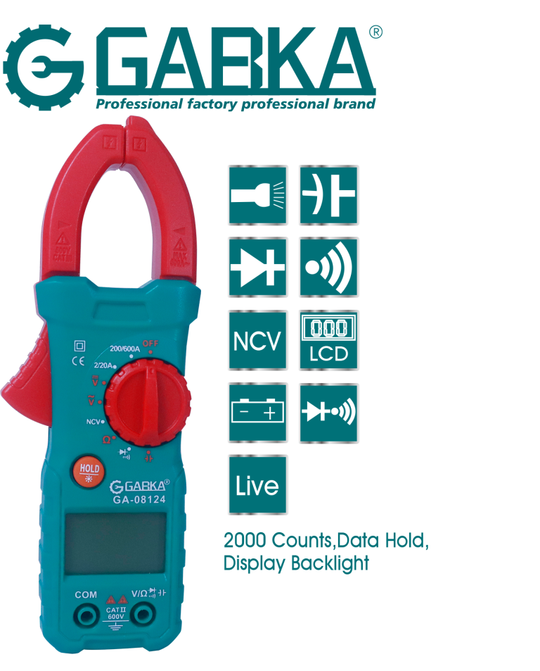 GA-08124 ψηφιακό μετρητή AC