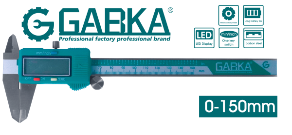 GA-08137 ΠΑΧΥΜΕΤΡΟ ΙΝΟΧ ΨΗΦΙΑΚΟ (0-150mm)