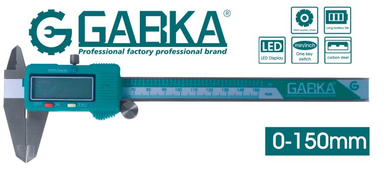 GA-08137 ΠΑΧΥΜΕΤΡΟ ΙΝΟΧ ΨΗΦΙΑΚΟ (0-150mm)