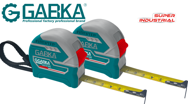 GA-08145 Ευρεσιτεχνiα 5m × 19mm Μετροταινiα (Κiτρινη, Μετρικό & Αυτοκρατορικό)
