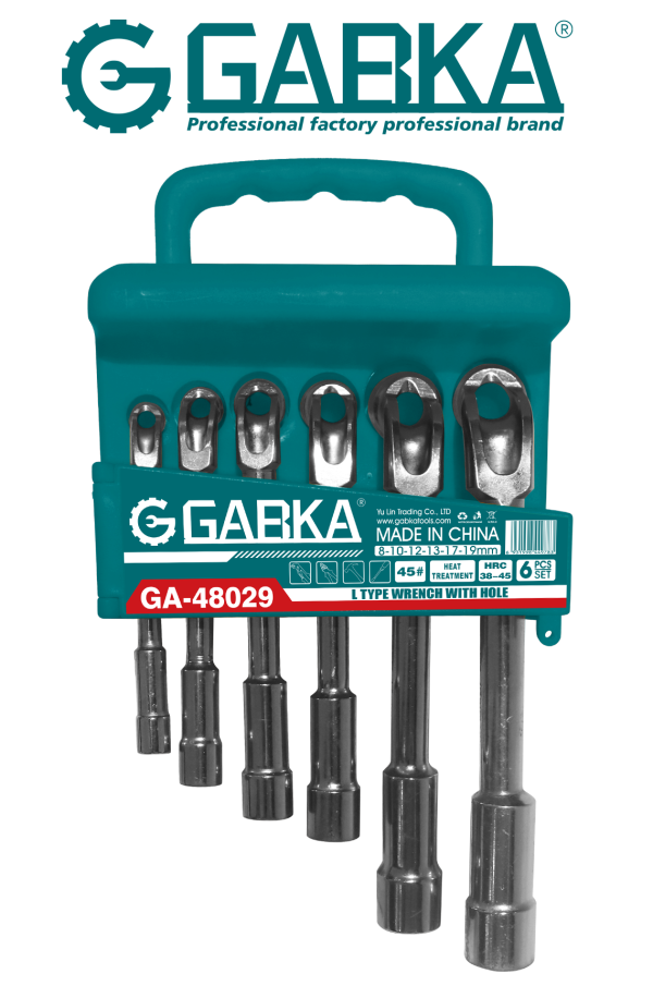 Ga-48029 Set 6 L-Shaped Tubular Wrench