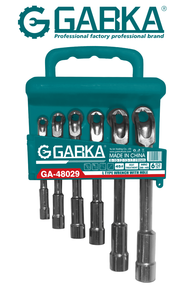 GA-48029 Σετ 6 ΓΩΝΙΑΚΟ ΣΩΛΗΝΩΤΟ L