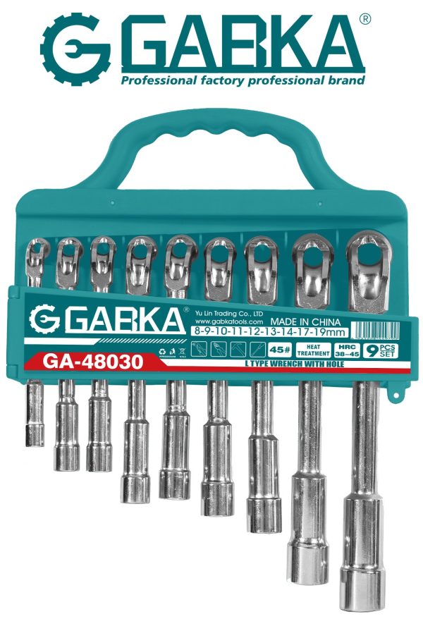 GA-48030 Σετ 9 ΓΩΝΙΑΚΟ ΣΩΛΗΝΩΤΟ L