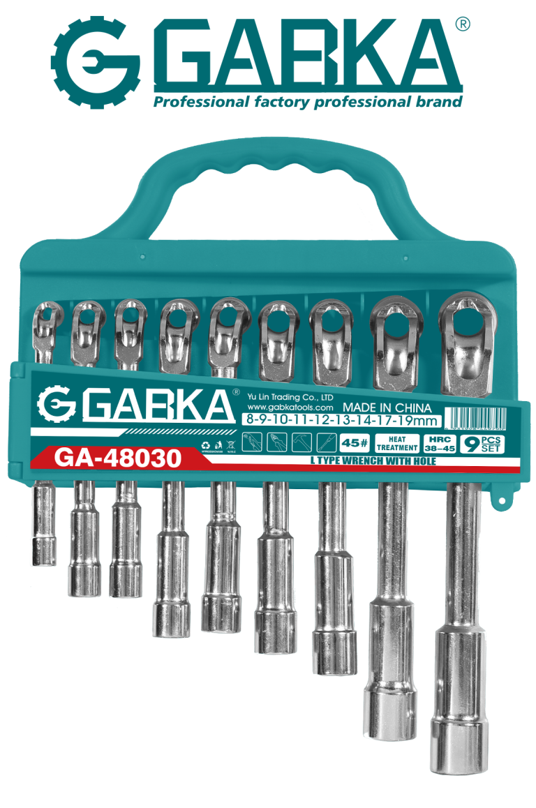 GA-48030 Σετ 9 ΓΩΝΙΑΚΟ ΣΩΛΗΝΩΤΟ L