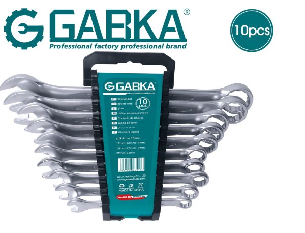 GA-48148 Σετ 10 ΣΕΤ Γερμανοπολύγωνο 8-24mm (Ματ, Πλαστικό Θήκη)