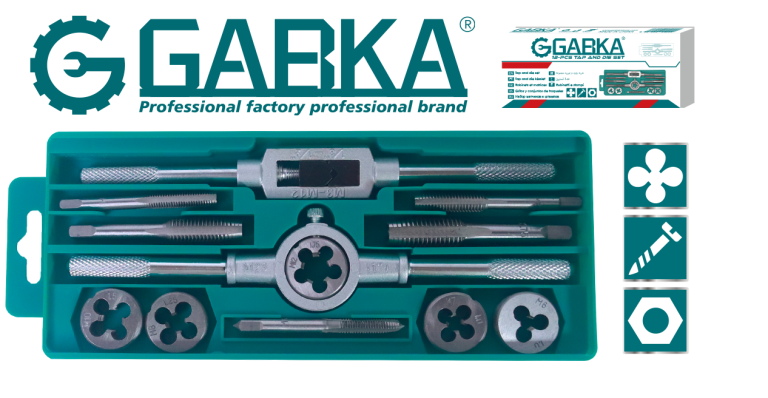 GA-48217 Σετ 12 Εργαλεία Σπειρωμάτων