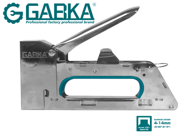 Ga-48432 Hand Staple Gun 4-14mm Silver