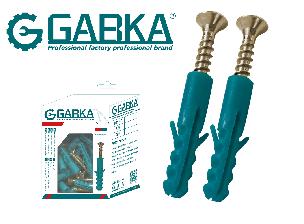 GA-48503 βίδα 8*40 + Πλαστικός Ραβδωτός Σωλήνας Διαστολής (50pcs/box)