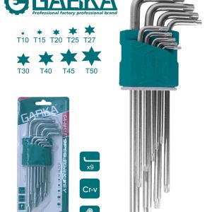 GA-48518 Σετ Medium  ΚΛΕΙΔΙΑ TORX    (Πλαστικό Θήκη)