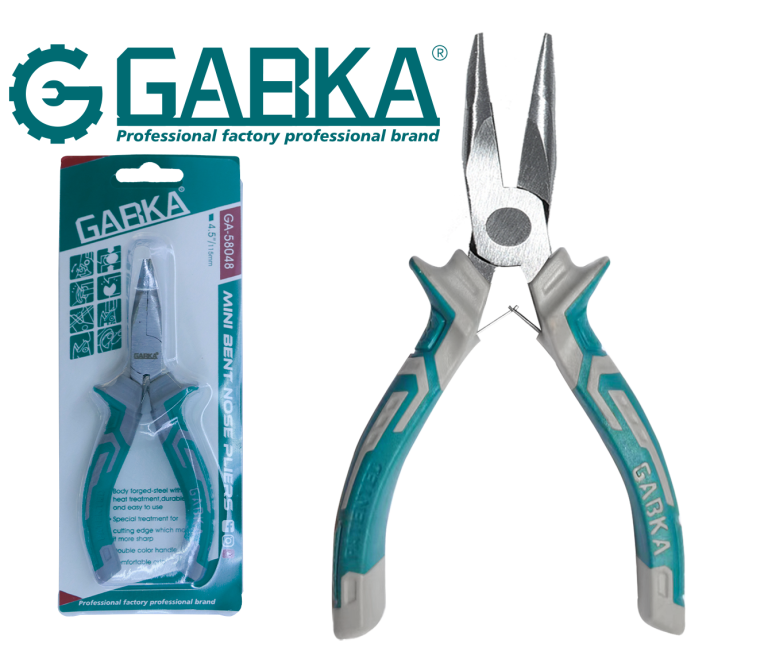 GA-58048 4.5" Μiνι Πένσες µε Λυγισµένο Ρύγχος