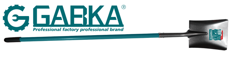 GA-58286 519 Φτυάρι 1kg µε Ινώδες Χερούλι και Μακρύ Επiπεδο