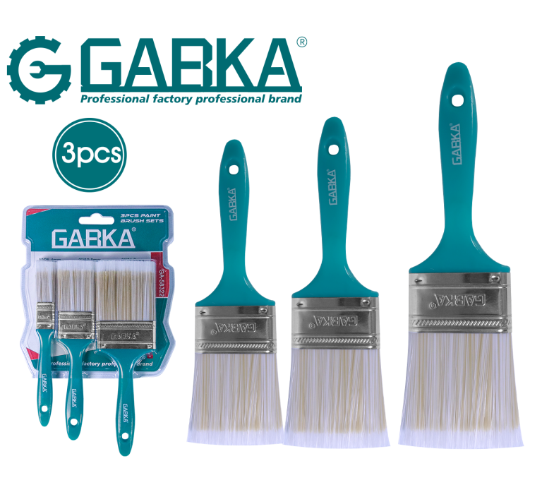 GA-58322 Σετ 3 Βουρτσών Βαφής (1"/2"/3")