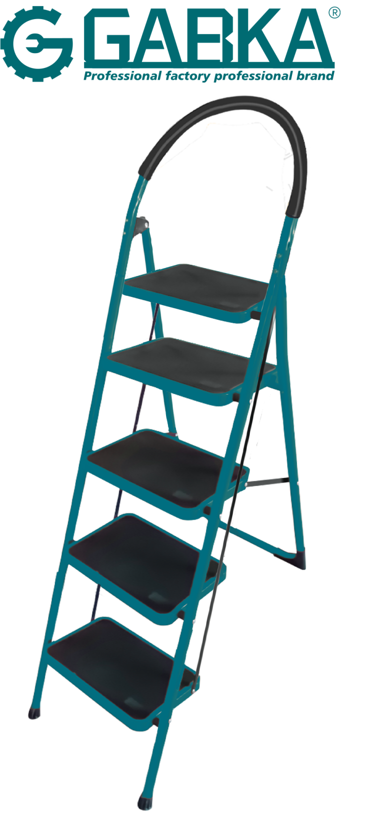 GA-58326 Σιδερένια Σκάλα 5 Σκαλοπατιών µε Αψiδα