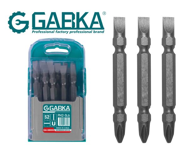 GA-68059 Σετ 10 τεμ. μύτες κατσαβιδιού (συνδυασμός σταυρού και ίσιας κεφαλής)