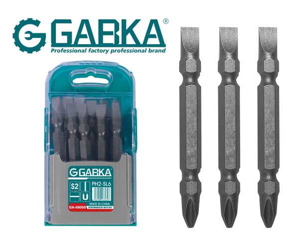 GA-68059 Σετ 10 τεμ. μύτες κατσαβιδιού (συνδυασμός σταυρού και ίσιας κεφαλής)