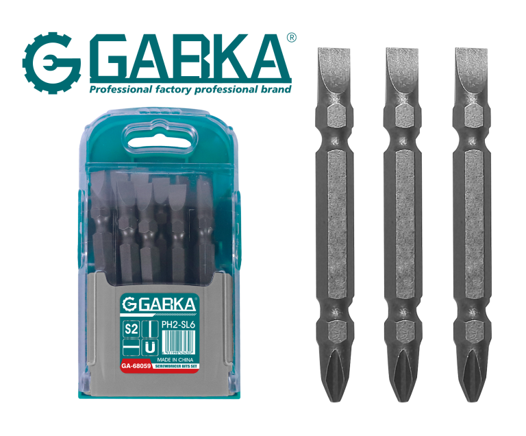 GA-68059 Σετ 10 τεμ. μύτες κατσαβιδιού (συνδυασμός σταυρού και ίσιας κεφαλής)