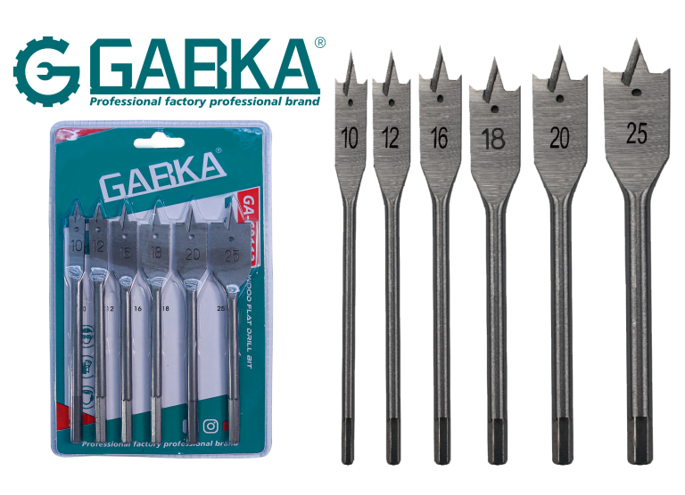 GA-68113 Σετ 6 τεμ. φτερωτά τρυπάνια ξύλου