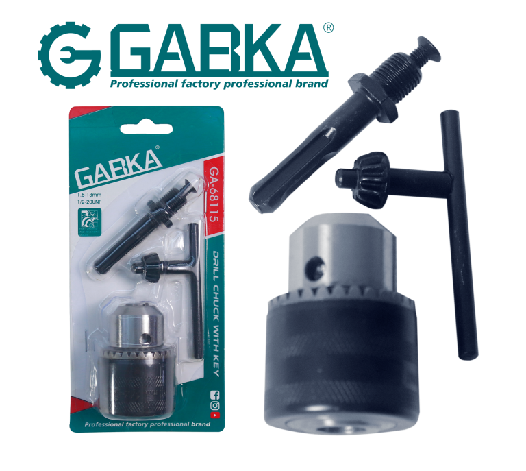 GA-68115 Σετ 3 τεμ. τσοκ δράπανου (13mm)