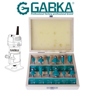 Ga-68119 Set 12 Pcs. Wood Router Bits