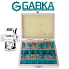 Ga-68120 Set 12 Pcs. Wood Router Bits