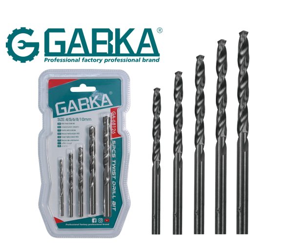 GA-68126 Σετ 5 τεμ. ελικοειδή τρυπάνια (διπλή φυσαλίδα)