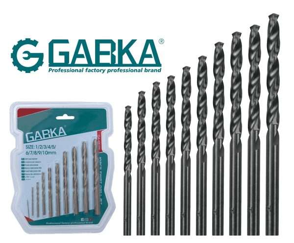 GA-68128 Σετ 10 τεμ. ελικοειδή τρυπάνια (διπλή φυσαλίδα)