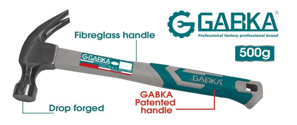 GA-78014 500g νυχοφόρο σφυρί με πλαστική λαβή