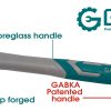 GA-78028 3LB οκταγωνικό σφυρί με πλαστική λαβή
