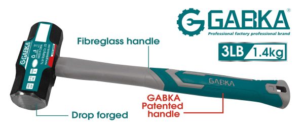 GA-78028 3LB οκταγωνικό σφυρί με πλαστική λαβή