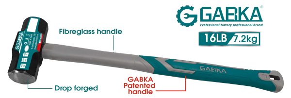 GA-78035 16LB οκταγωνικό σφυρί με πλαστική λαβή
