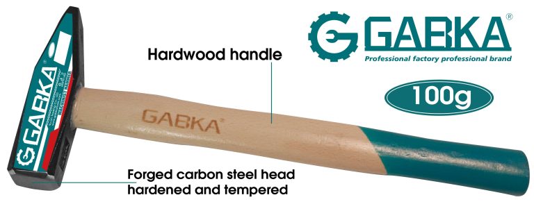 GA-78074 100g σφυρί μηχανικού με ξύλινη λαβή