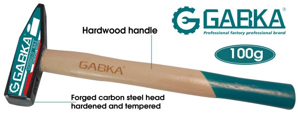 GA-78074 100g σφυρί μηχανικού με ξύλινη λαβή