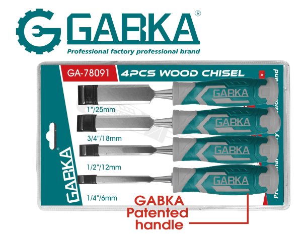 Ga-78091 Set of 4 Pcs. Wood Chisels
