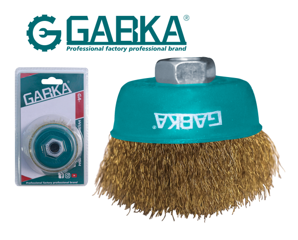 GA-78155 100mm κυρτή συρματόβουρτσα καμπάνας (M14)