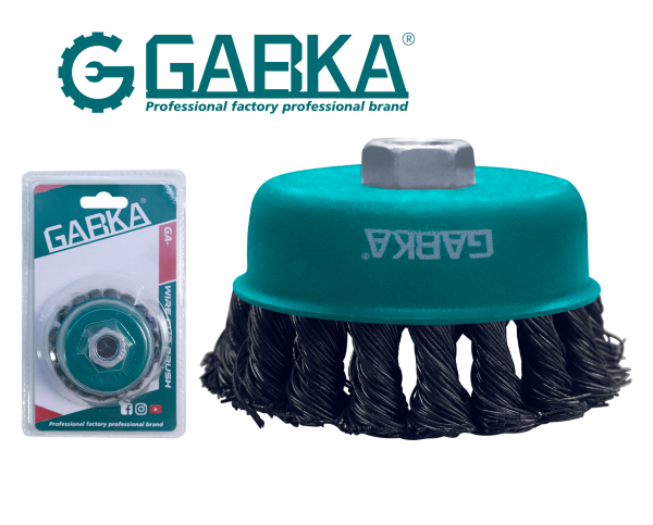 GA-78158 100mm στριφτή συρματόβουρτσα καμπάνας (M14)