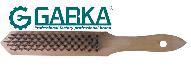 GA-78162 Συρματόβουρτσα 5 σειρών με ξύλινη λαβή