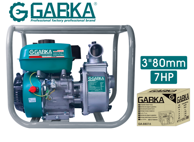GA-88016 2" βενζινοκίνητη αντλία νερού (7HP)