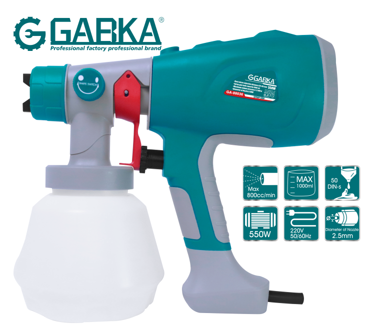 GA-88036 Ηλεκτρικό πιστόλι βαφής (550W)