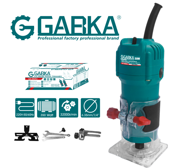 GA-88092 Ρούτερ χειρός 6.35mm (350W)