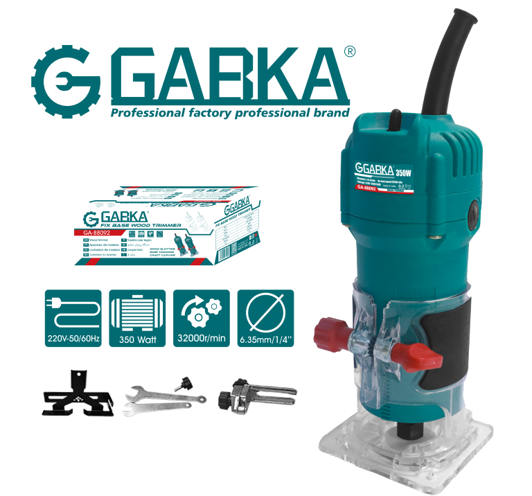 GA-88092 Ρούτερ χειρός 6.35mm (350W)