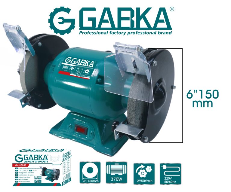 GA-88098 6"/150mm δίδυμος τροχός πάγκου (370W)