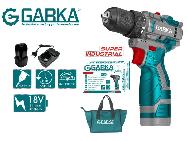 GA-88121A 18V επαναφορτιζόμενο δράπανο λιθίου BL Motor