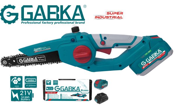 GA-88133A 21V αλυσοπρίονο λιθίου BL Motor 8″