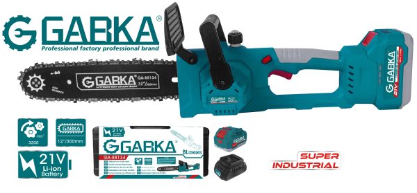 GA-88134A 21V αλυσοπρίονο λιθίου BL Motor 12″