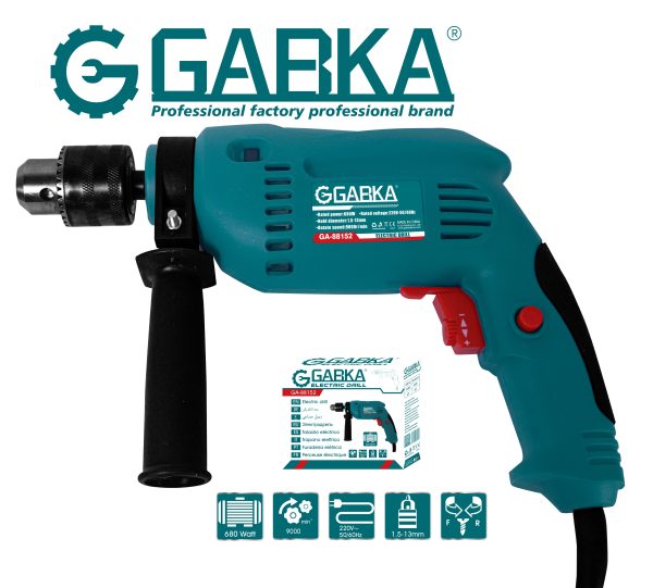 GA-88152 13mm κρουστικό δράπανο (680W)