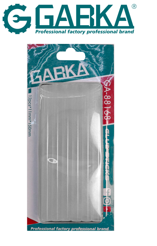 GA-88168 Σετ 12 τεμ. ράβδοι θερμοκόλλας (11*150mm)