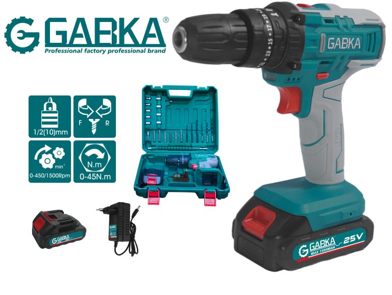 GA-88120A 25V επαναφορτιζόμενο δράπανο λιθίου