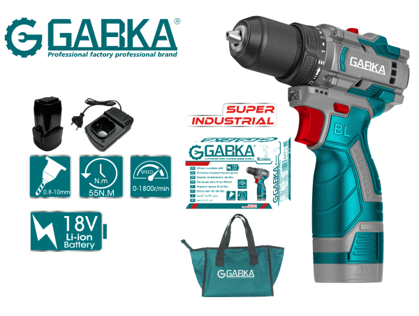 GA-88121A 18V επαναφορτιζόμενο δράπανο λιθίου BL Motor
